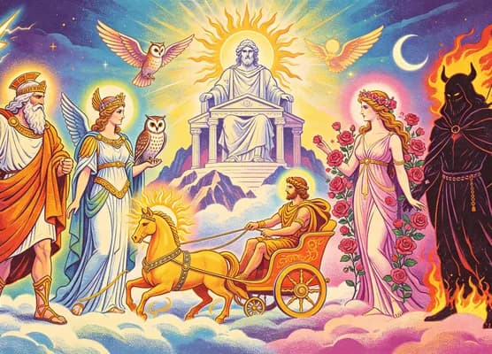 Greek God Quiz tool illustration