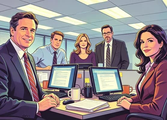 The Office Character Quiz tool illustration