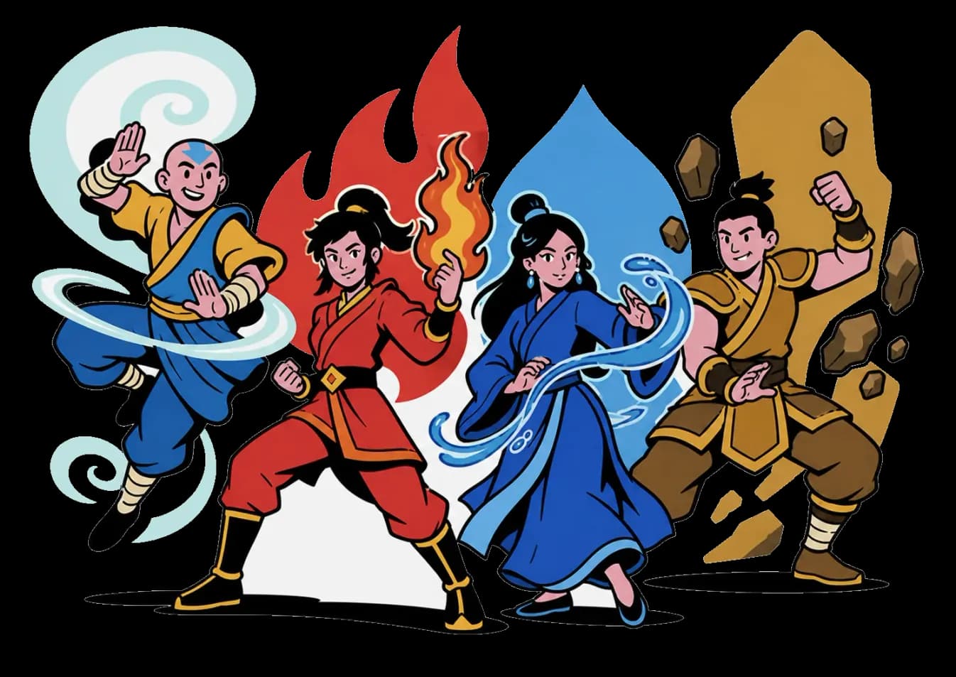 Avatar: The Last Airbender Quiz character quiz illustration