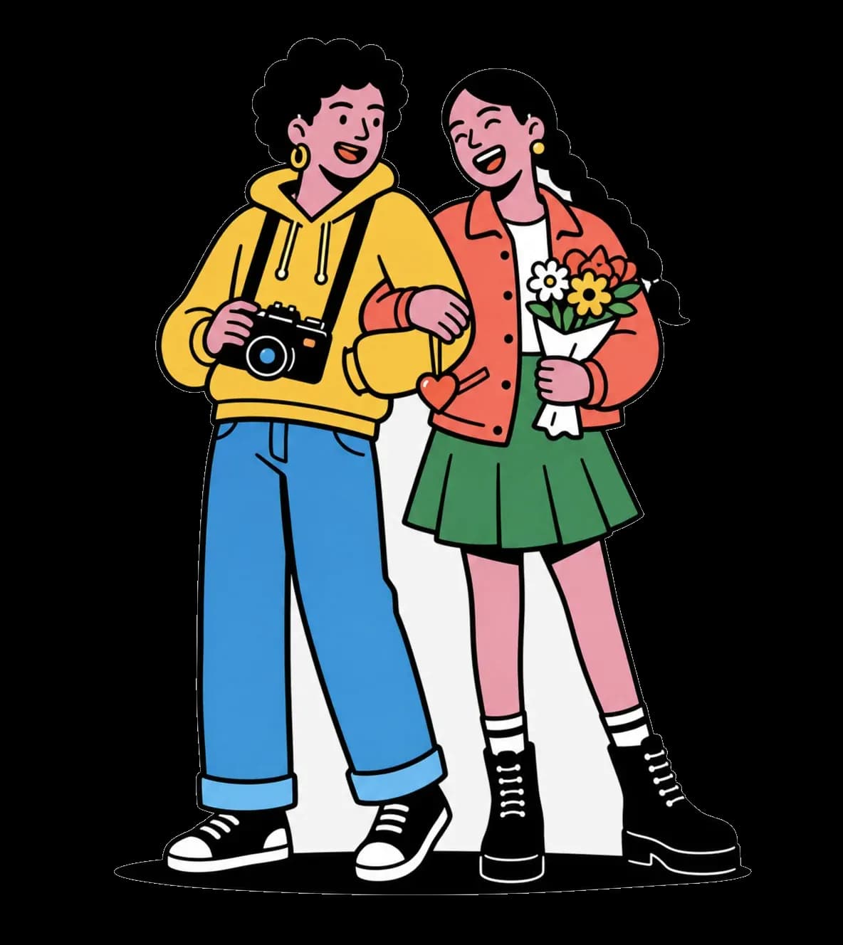 Friends Character Quiz character quiz illustration