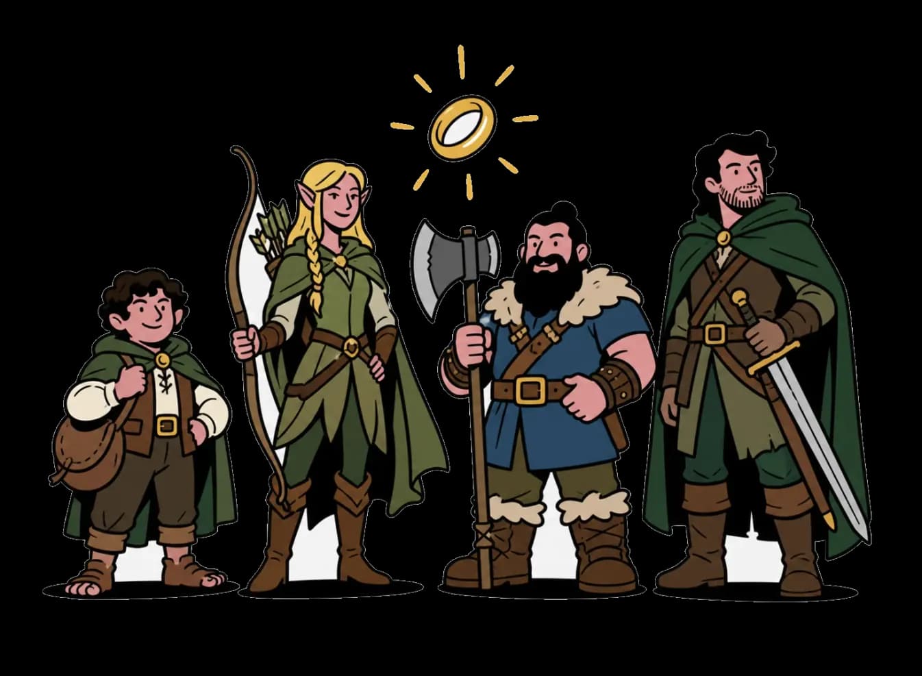 Lord of the Rings Quiz character quiz illustration