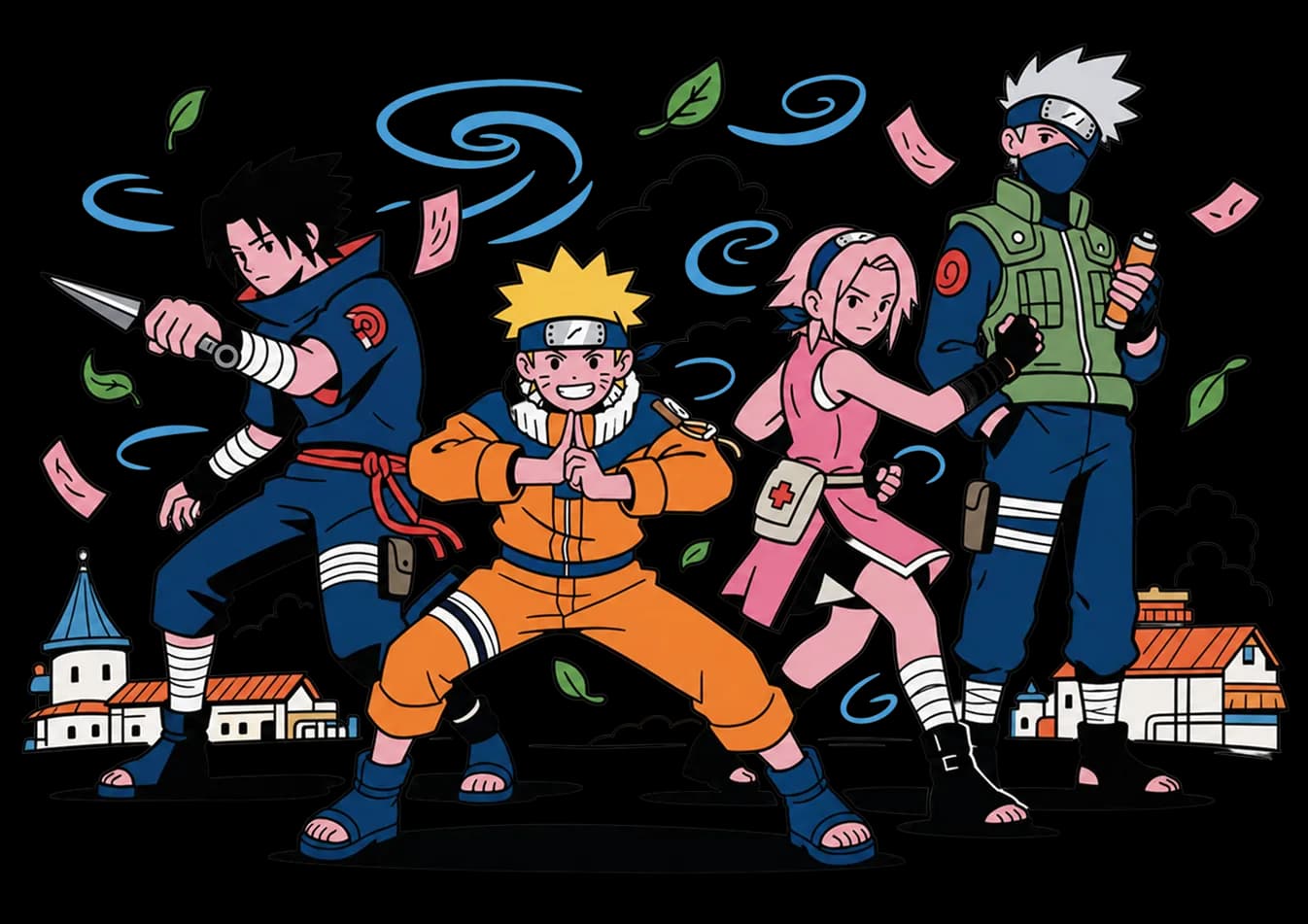 Naruto Character Quiz character quiz illustration