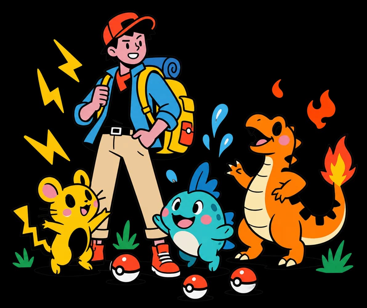 Pokémon Character Quiz character quiz illustration