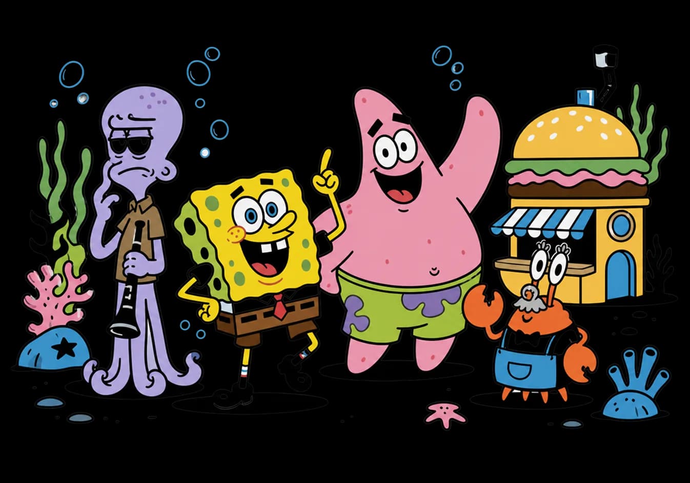 SpongeBob Character Quiz character quiz illustration