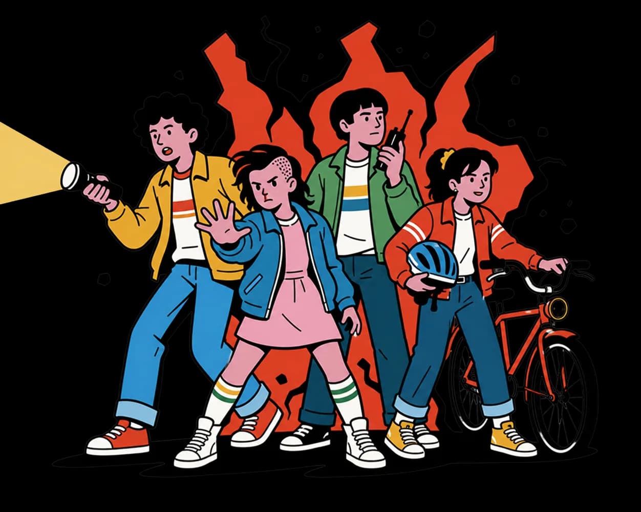 Stranger Things Quiz character quiz illustration