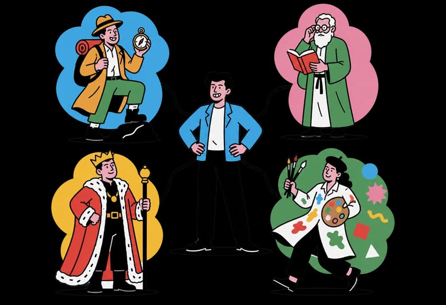 Archetypes Quiz character quiz illustration