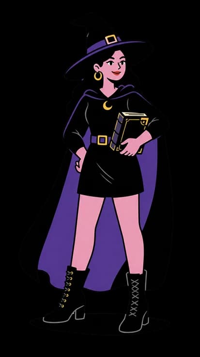 Witch Archetype Quiz character quiz illustration