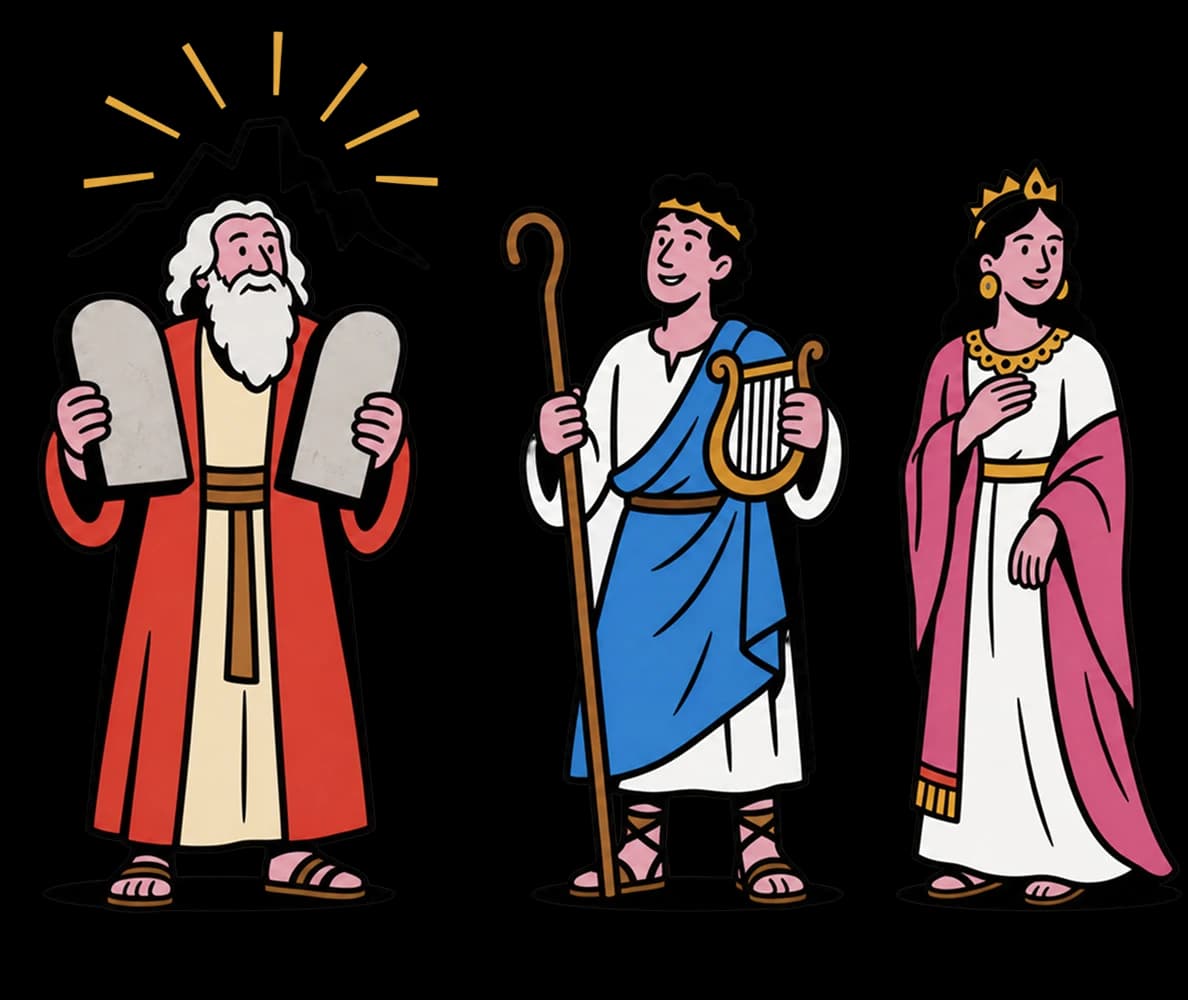 Bible Character Quiz character quiz illustration